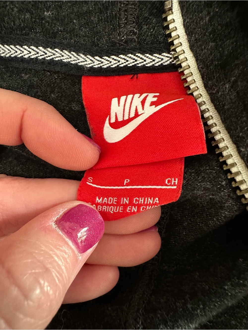 Nike Sportswear Gym Vintage Full-Zip Hoodie size Small - Picture 8 of 11
